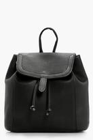Thumbnail for your product : boohoo Kerry Entry Painted Edge Rucksack