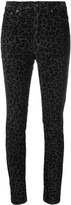 Thumbnail for your product : R 13 Leopard-Print Skinny Jeans