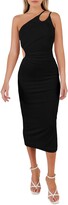 Thumbnail for your product : Misha Collection Vanina One-Shoulder Midi Cocktail Dress