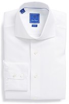 Thumbnail for your product : David Donahue Trim Fit Royal Oxford Textured Dress Shirt