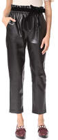 Thumbnail for your product : Suncoo Jil Faux Leather Joggers