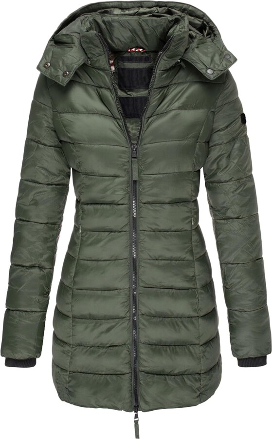 Runstarshow Winter Coats for Women UK Womens Quilted Jackets Long