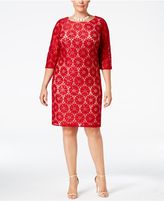 Thumbnail for your product : Jessica Howard Plus Size Lace Shift Dress