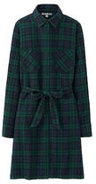 Thumbnail for your product : Uniqlo WOMEN Flannel Check Long Sleeve Shirt Dress
