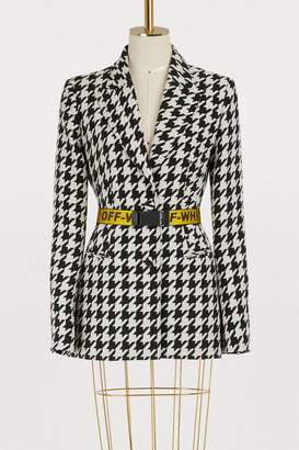 Off-White Houndstooth wool jacket
