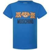 Thumbnail for your product : Moschino MoschinoBlue Teddy Print Baby Top