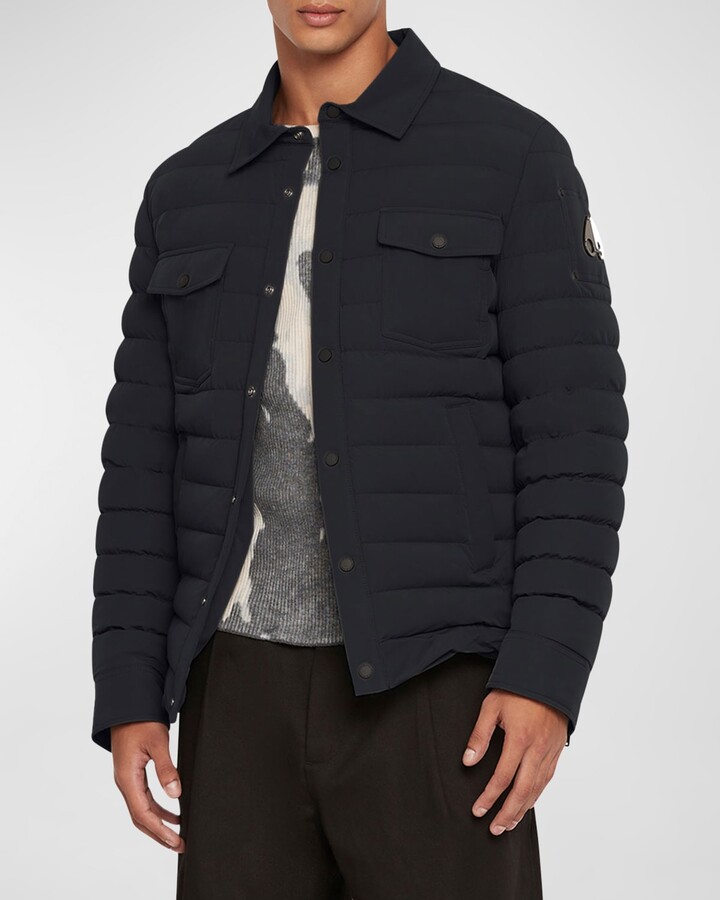 Moose Knuckles Westmore Quilted Down Shirt Jacket - ShopStyle