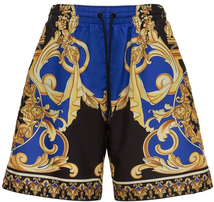 Versace Underwear Baroque print tech swim shorts - ShopStyle