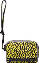 Thumbnail for your product : Alexander Wang Yellow Textured Leather Fumo Wristlet