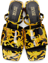 Thumbnail for your product : Versace Jeans Couture Black Barocco Twiggy Mules