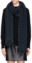 Thumbnail for your product : Nobrand Mix houndstooth star wool scarf