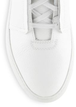 Helmut Lang Leather High-Top Sneakers