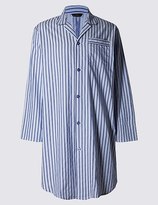 Thumbnail for your product : Marks and Spencer Pure Cotton Striped Nightshirt