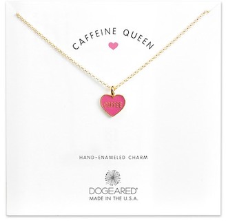 Dogeared Caffeine Queen Coffee Charm Necklace