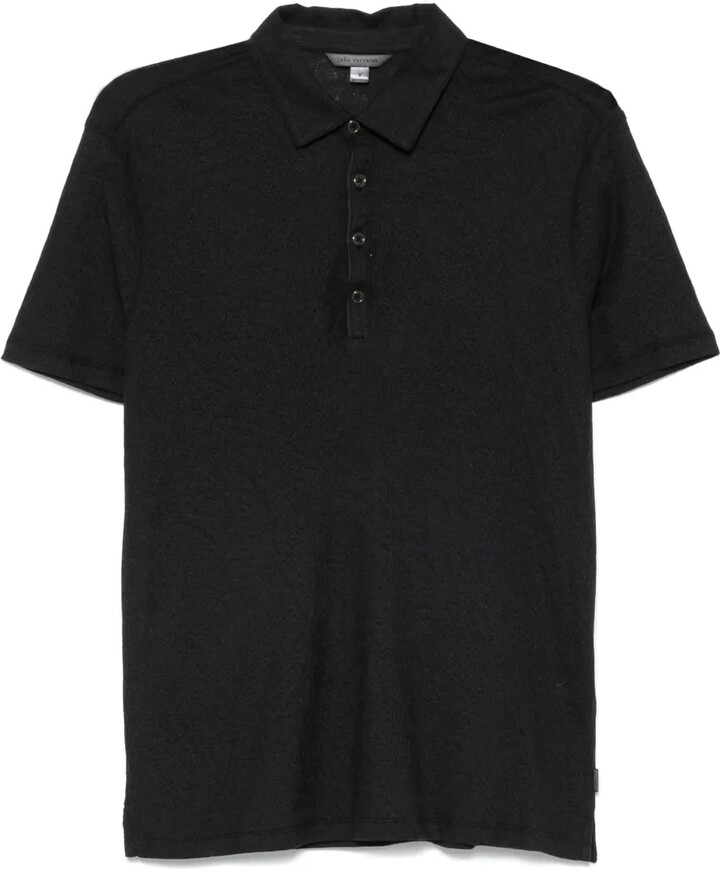 John Varvatos Alvaro jacquard polo shirt