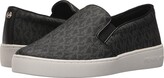 Thumbnail for your product : MICHAEL Michael Kors Keaton Slip-On (Black Mini MK Logo Coated Canvas/Suprema Nappa Sport) Women's Slip on Shoes