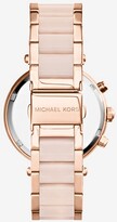 Thumbnail for your product : Michael Kors Parker Rose Gold-Tone Blush Acetate Watch