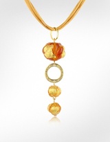 Thumbnail for your product : Murano Antica Murrina Pepita Glass Stone Drop Necklace