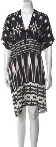 MARIE FRANCE VAN DAMME Silk Knee-Length Dress