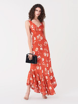 Thumbnail for your product : Diane von Furstenberg Florain Jacquard Asymmetrical Gown