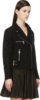 Thumbnail for your product : McQ Black Cropped Wool Biker Jacket