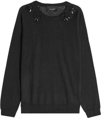 Simone Rocha Embellished Pullover with Merino Wool, Silk and Cashmere