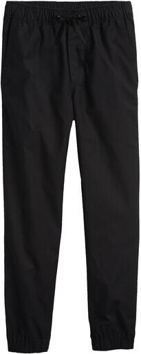 Galaxy By Harvic Boy's Slim Fitting Cotton Stretch Classic Twill Joggers in Black