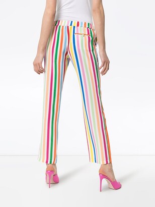 Mira Mikati Striped Silk Trousers