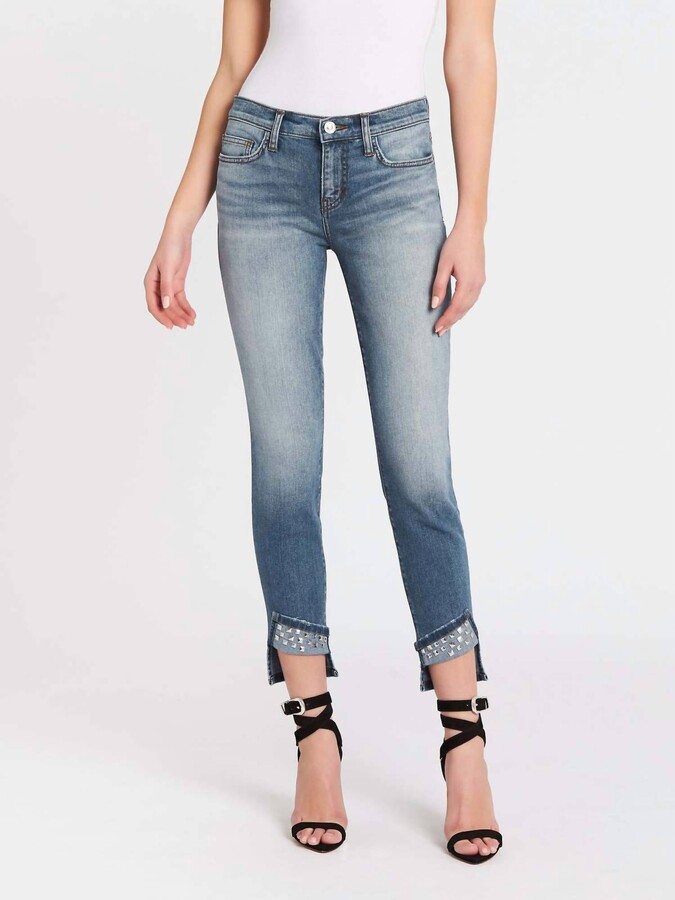 Current/Elliott Turnt Ankle Skinny Stiletto Jeans In Keeling
