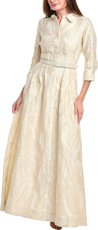 SIMKHAI Courtney Belted Gown