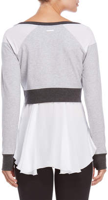 Blanc Noir Twirl Skirted Sweatshirt
