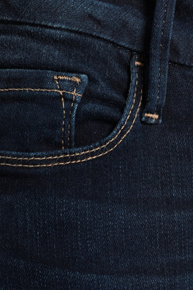 Frame Fringed High-rise Kick-flare Jeans