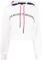 Thumbnail for your product : Perfect Moment Logo-Print Cropped Hoodie