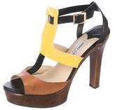 Thumbnail for your product : Jimmy Choo Leather Platform Sandals