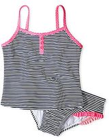 Thumbnail for your product : Carter's Navy Striped 2-pc. Swimsuit - Girls 3m-4t