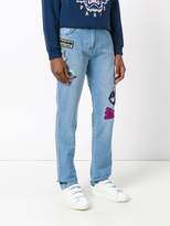Thumbnail for your product : Kenzo badge appliquéd boyfriend jeans