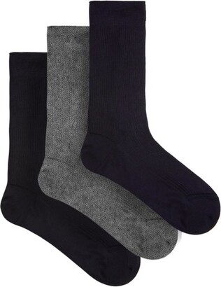 Raey Set Of Three Silk Socks in Black for Men Mens Clothing Underwear Socks 