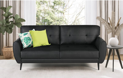 Ebern Designs Marnetta Faux Leather 60.63''