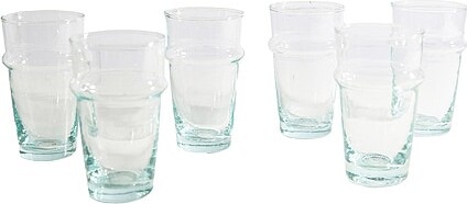 Verve Culture Moroccan Beldi Glassware Set Of 6