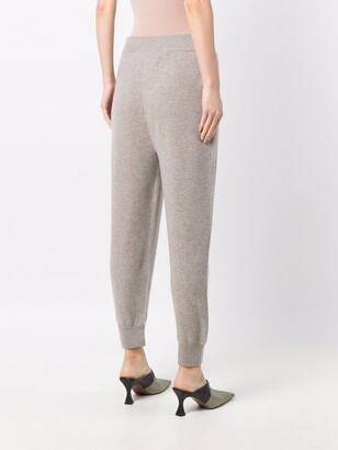 Extreme Cashmere Tapered-Leg Knitted Trousers