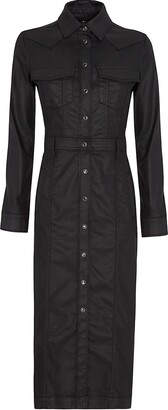 7 For All Mankind Coated Midi Shirtdress