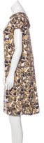 Thumbnail for your product : Piazza Sempione Silk Abstract Print Dress