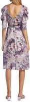 Thumbnail for your product : Marchesa Notte Floral Asymmetrical Front-Tie Knee-Length Dress