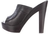 Thumbnail for your product : Saint Laurent Peep-Toe Platform Mules