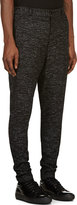 Thumbnail for your product : Damir Doma Black & Grey Marled Drop Crotch Trousers