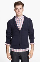 Thumbnail for your product : Shipley & Halmos Cable Knit Shawl Collar Cardigan