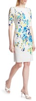 Thumbnail for your product : Teri Jon by Rickie Freeman Floral Scuba Dress