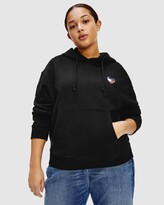 Thumbnail for your product : Tommy Jeans Women's Black Hoodies - TJW Curvy Homespun Heart Hoodie