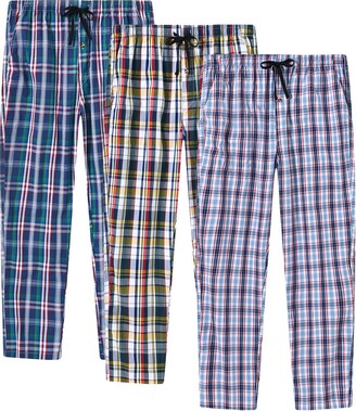 Navy Checked Pyjamas Trousers Mens Cotton Walker Reid PJ Bottoms Loungewear 