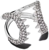 Thumbnail for your product : Stephen Webster 18kt white gold No Regrets Jewels Verne diamond shark jaw ring